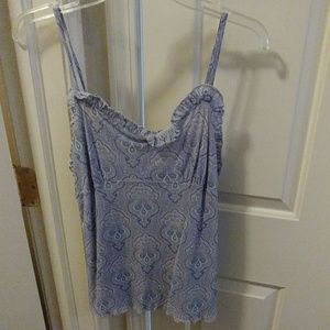 Michael Kors printed blue tank top M